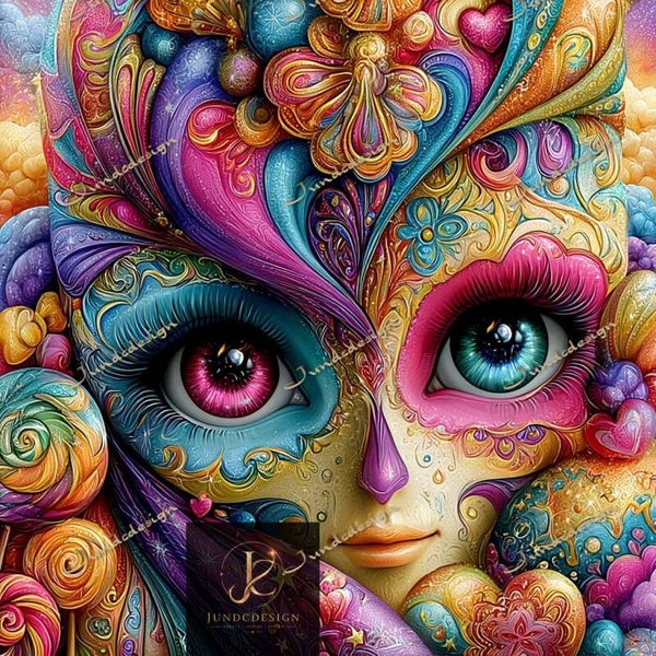 Diamond Painting „Zara“ XXL Edition Created byManuVany A.i