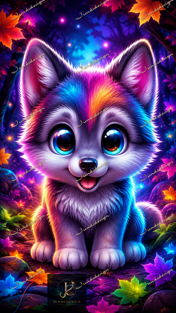 Diamond Painting „Galaxy Wolf“