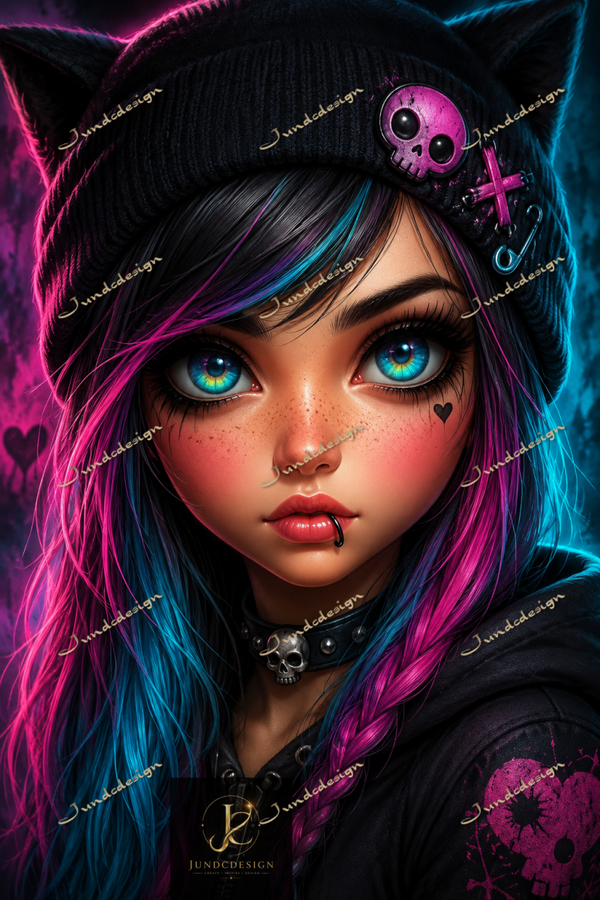 Diamond Painting „Emo Girl“