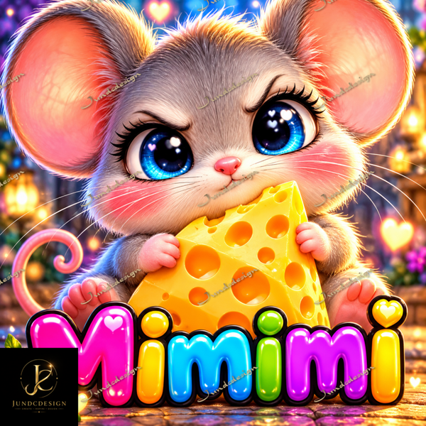Diamond Painting“Zickige Maus“ 70x70 cm