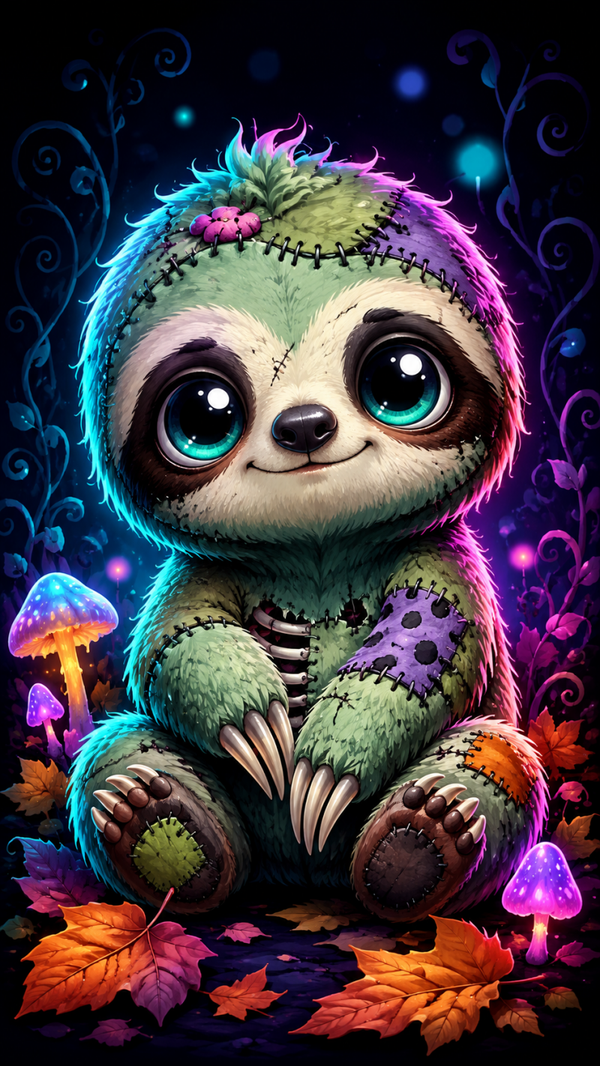 Diamond Painting „Zombie Faultier“