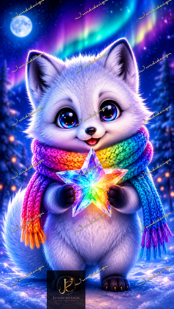 Diamond Painting „Nordlicht Fuchs“
