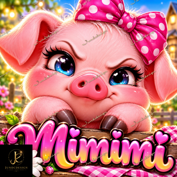 Diamond Painting“Grummel Schweinchen“ 70x70 cm