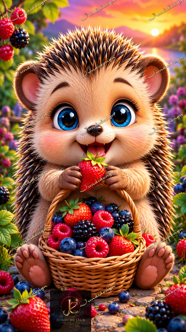 Diamond Painting „Beerenigel“