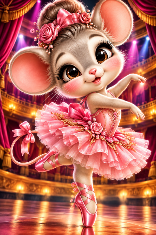 Diamond Painting“Ballet Maus“ 50x75 cm