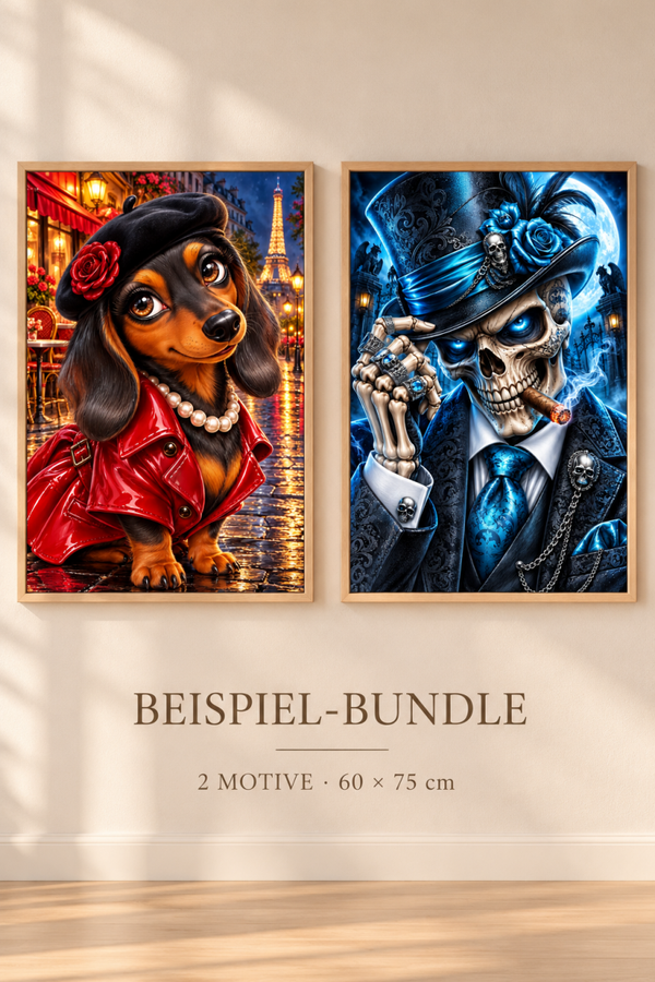 XXL Bundle 60x75 - 2 Wunschbilder
