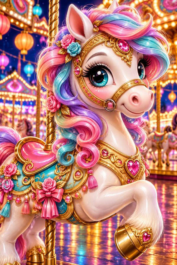 Diamond Painting"Kirmes Zauber" 50x75 cm