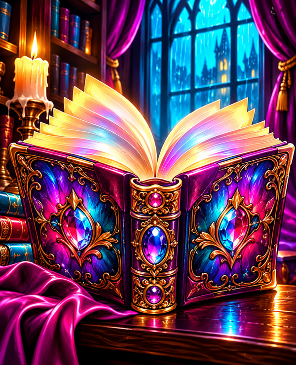 Diamond Painting"Magic Spell Book" 60x75 cm