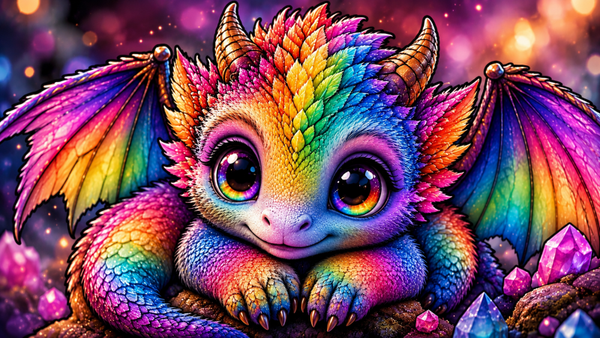 Diamond Painting „Regenbogen- Racker“