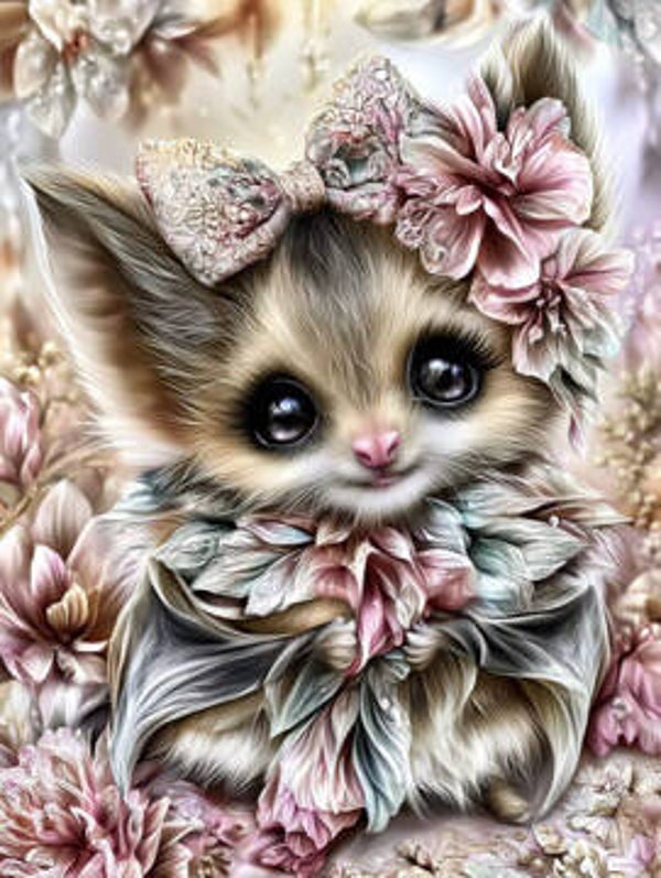 Diamond Painting „Dämmerpfötchen“ Created by ManuVany A.i