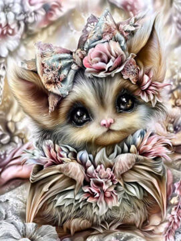 Diamond Painting „Flora Flatterherz“ Created by ManuVany A.i