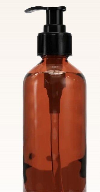 Glazen fles - zeeppomp