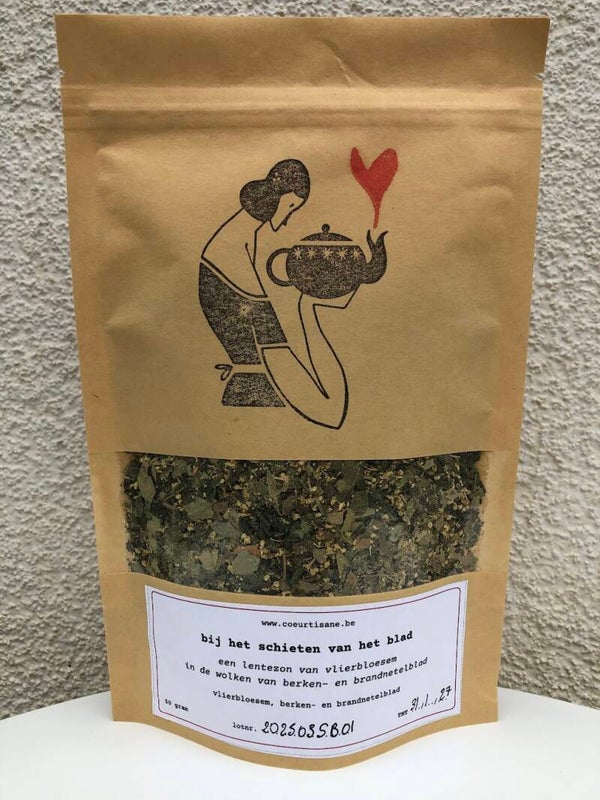 Losse thee 'bij het schieten van het blad'