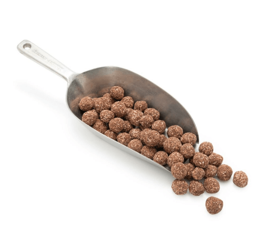 Nao: hazelnoten omhuld met zwarte chocolade