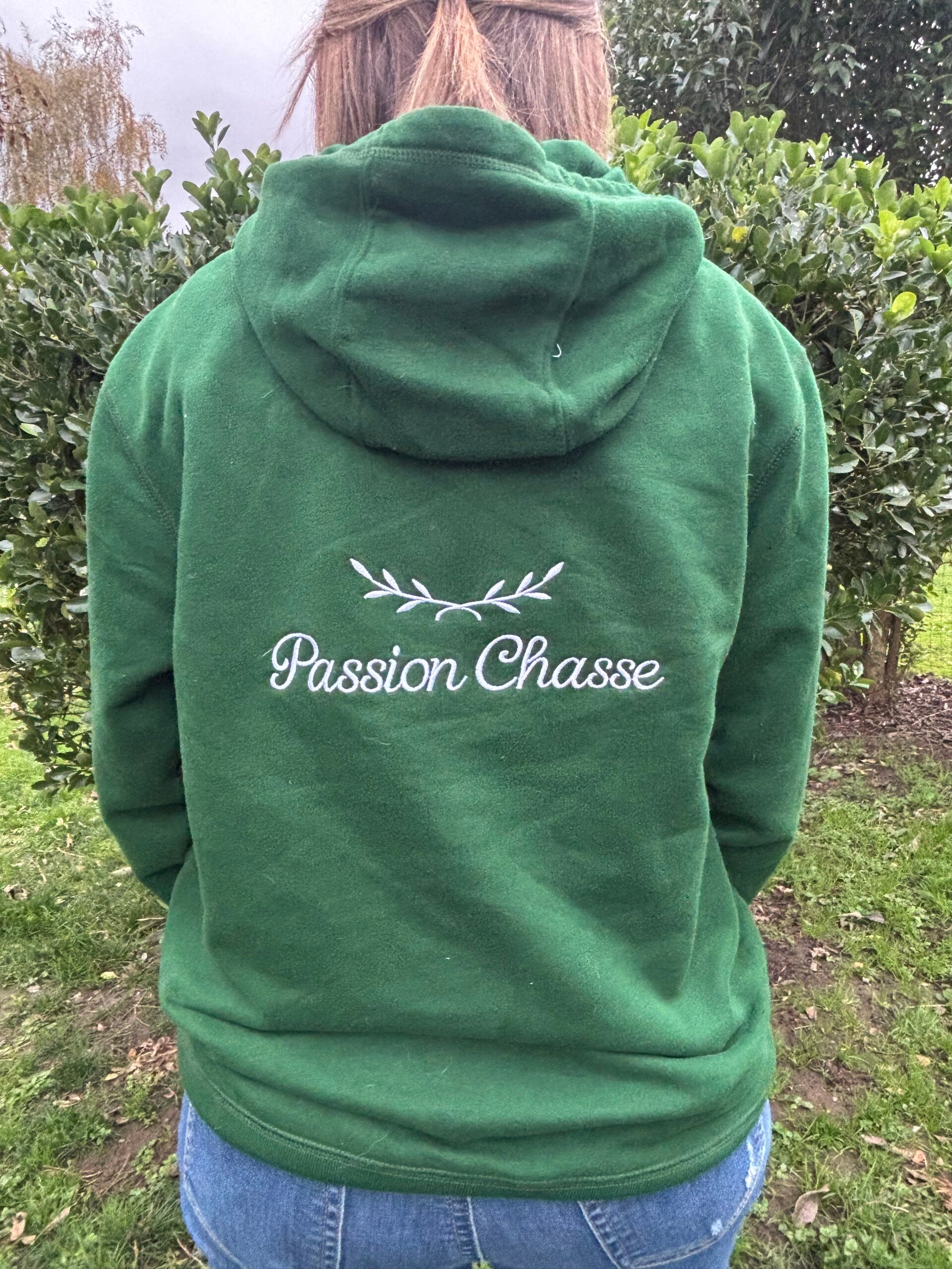 SWEAT VERT "PASSION CHASSE"
