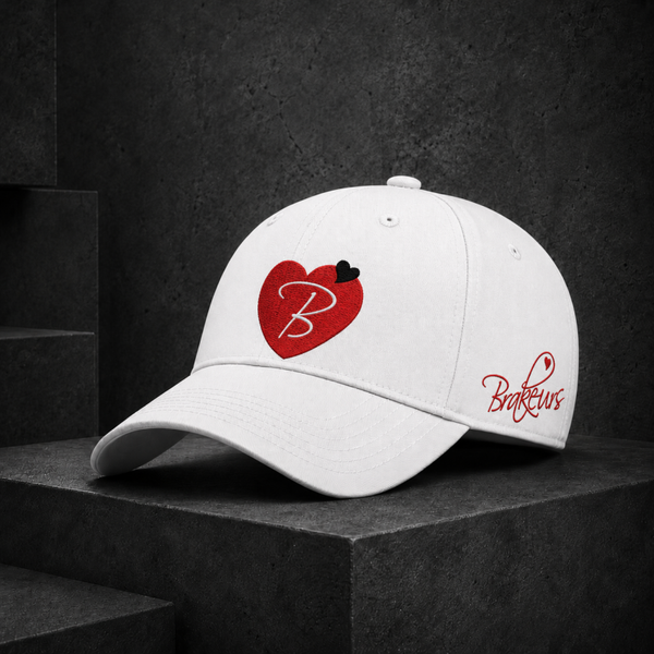 Casquette White Letter Heart