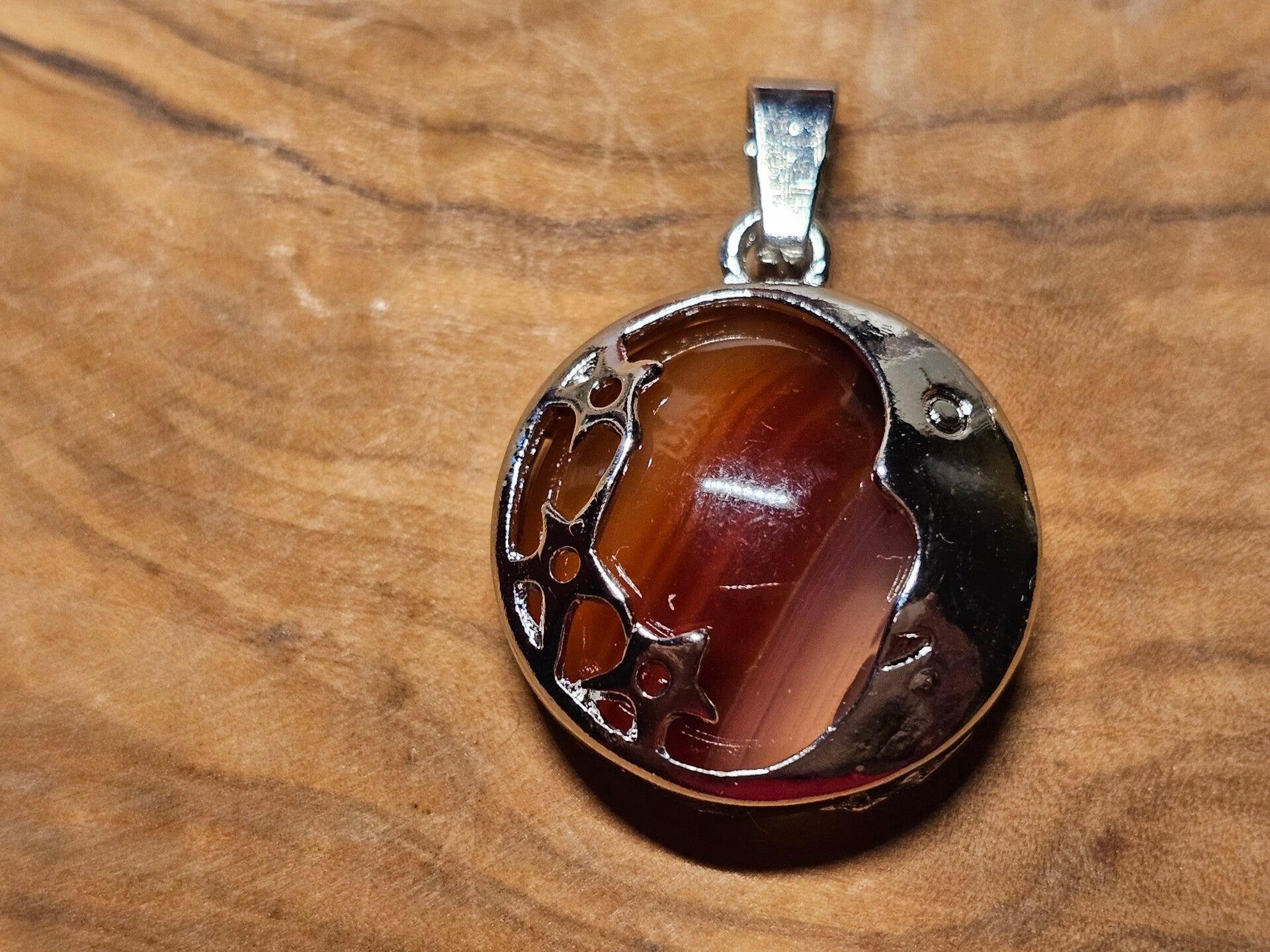 Careool Edelsteen hanger maantje & steren