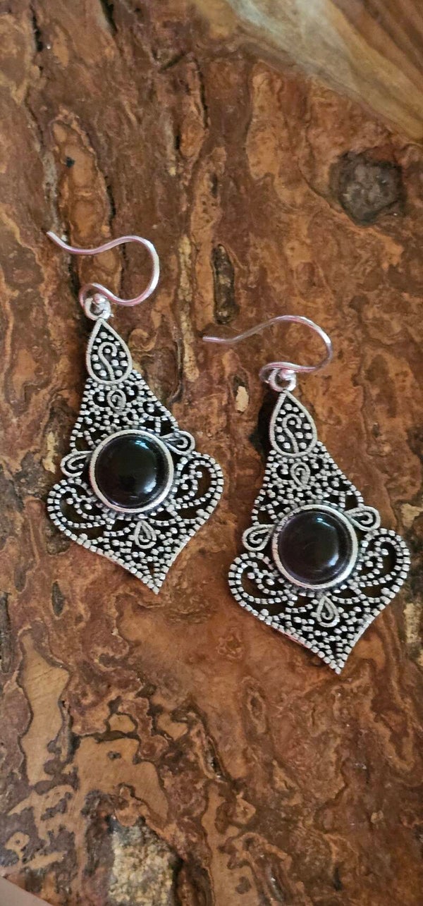 Oorbellen met amethist