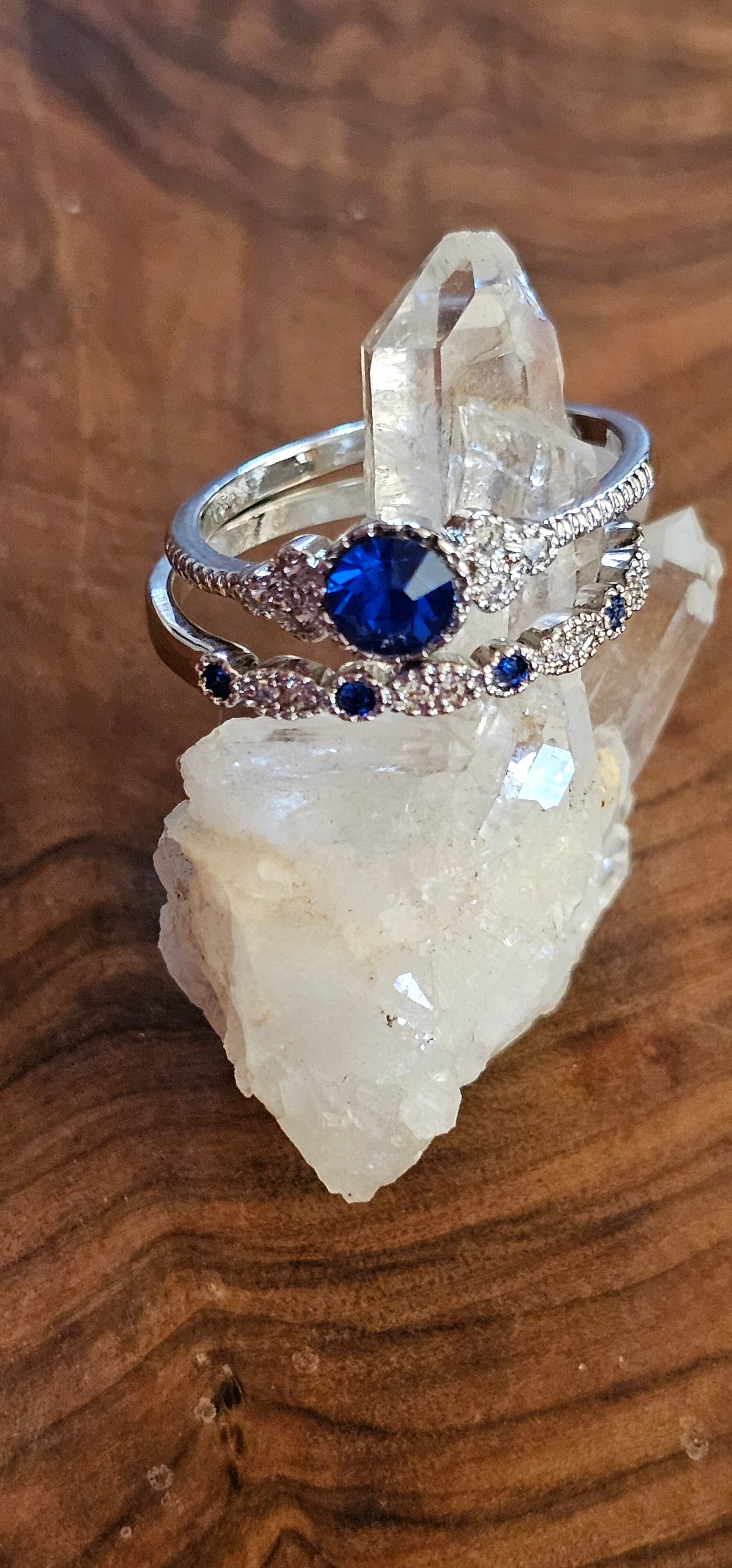 Zirkoon ( Blauwe ) ring