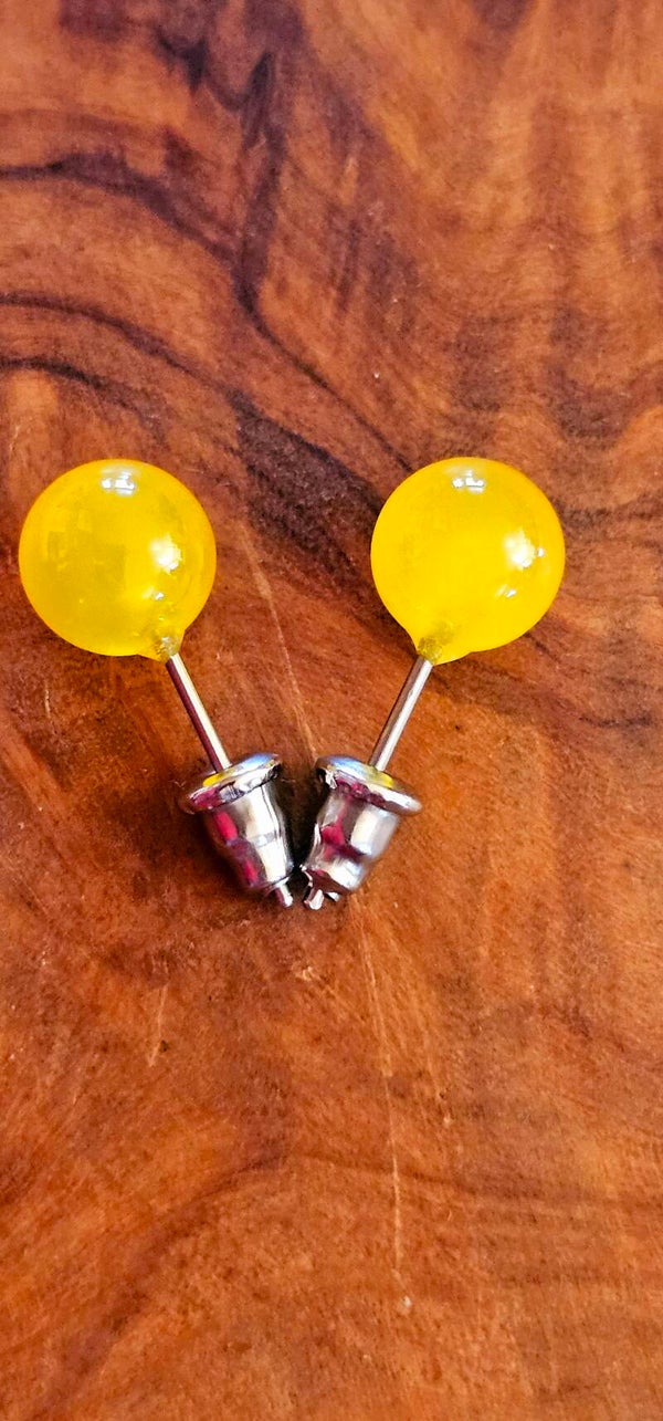 Agaat Yellow oorstekers
