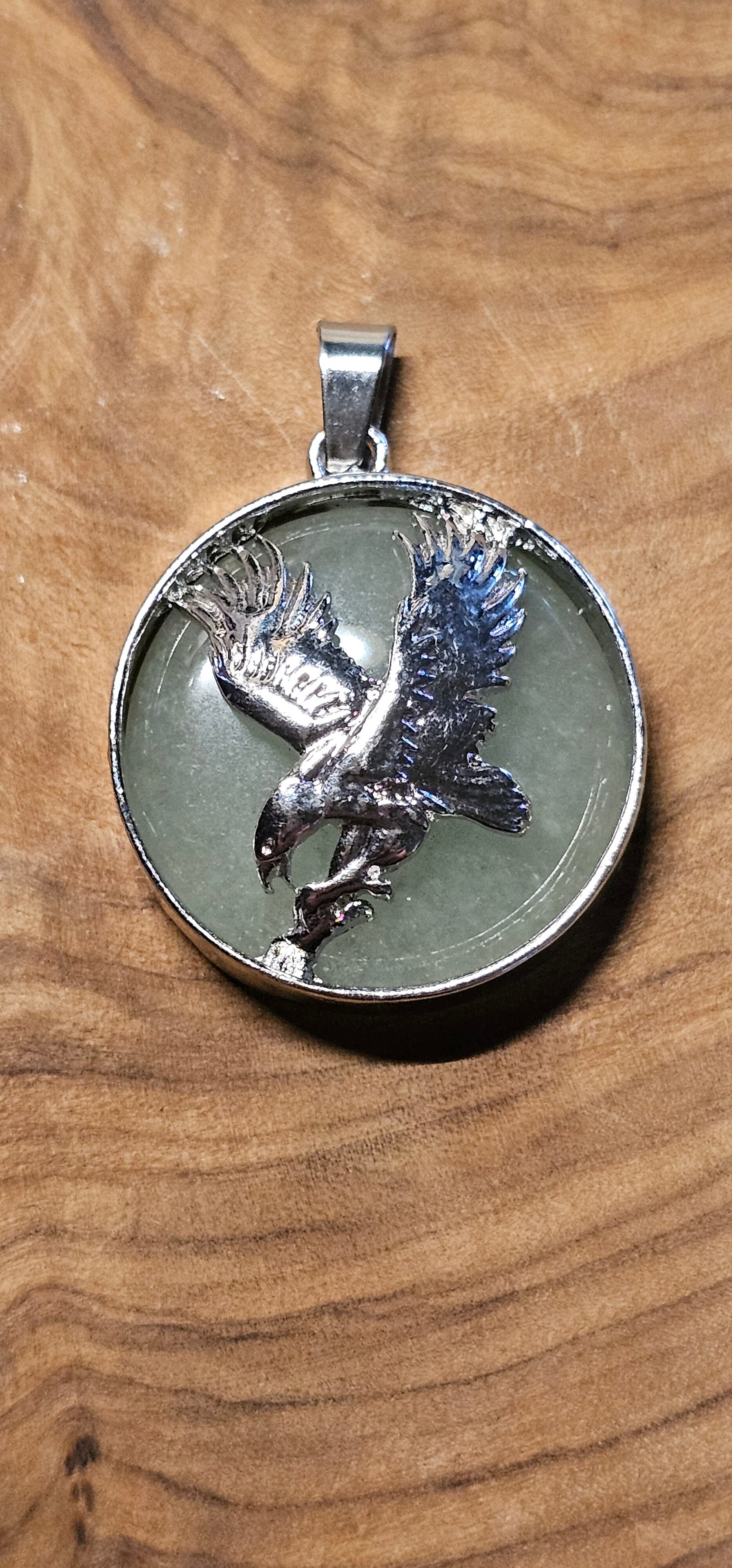 Aventurijn edelsteen (adelaar hanger)