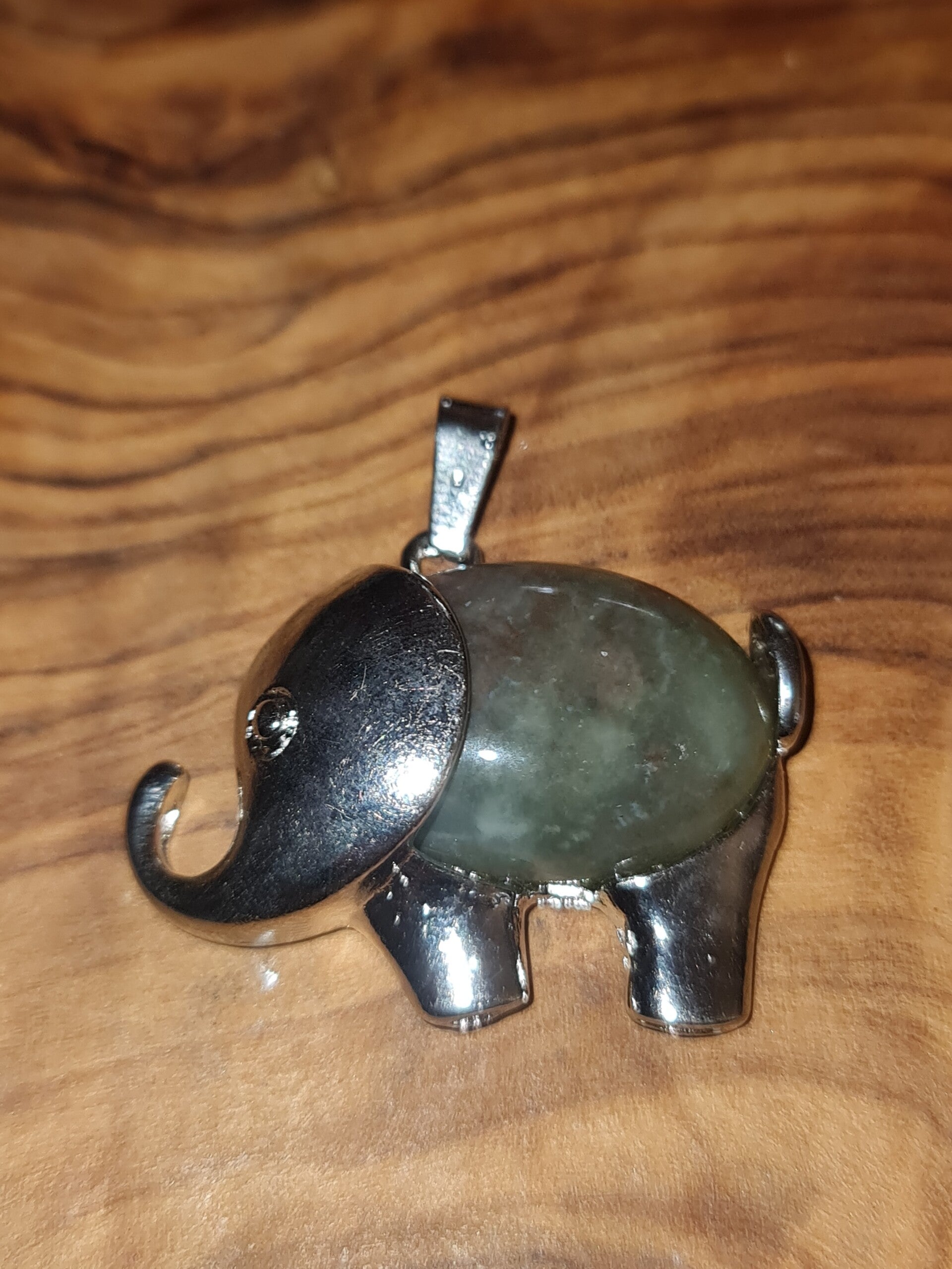 Jaspis Edelsteen hanger Olifantje