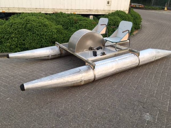 Waterfiets 2 persoons Aluminium Retro