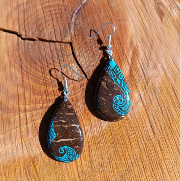 Boucles d'oreilles en bois