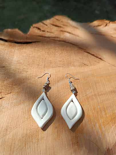 Boucles d'oreilles en bois
