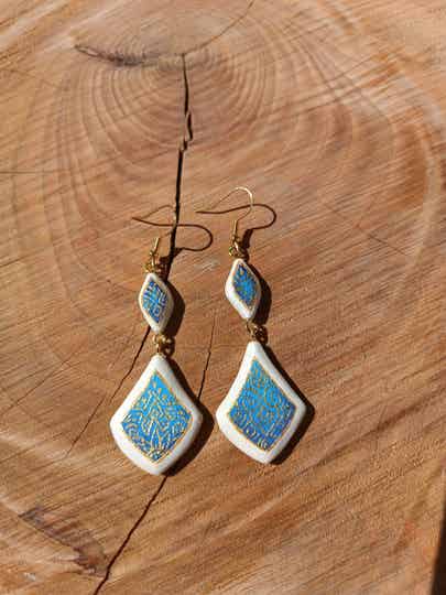 Boucles d'oreilles en bois