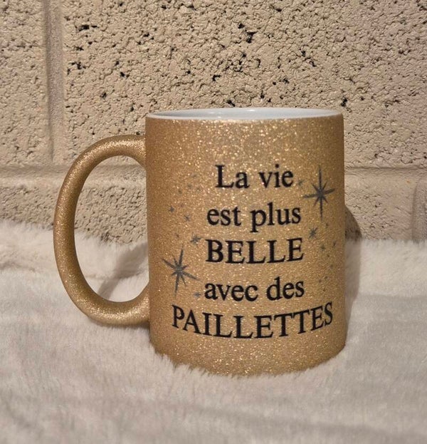 Mug à paillettes