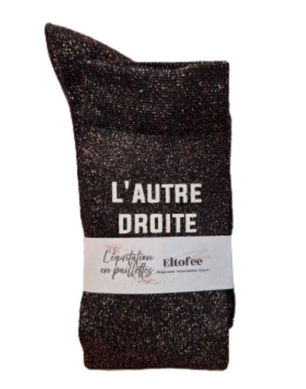 Chaussettes d'équitation à paillettes
