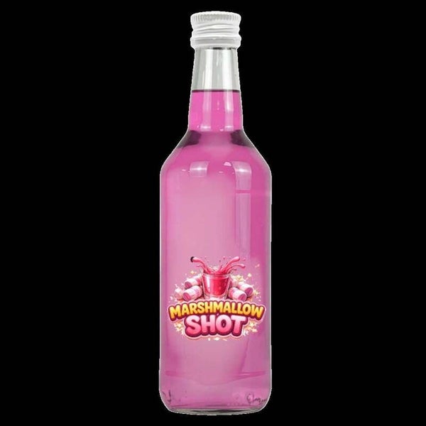 Doos 6 fles 70 cl Marshmallow Shot 14,5% Vol   € 8,49 per fles!
