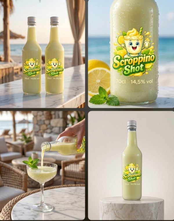 Doos 6 fles 70 cl 14,5% Scroppino Cream Shot € 9,99 per fles