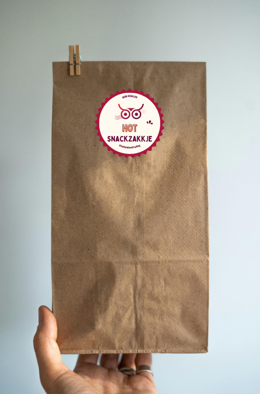 Kraft snackzakken 16×10×31 cm | 500 zakken