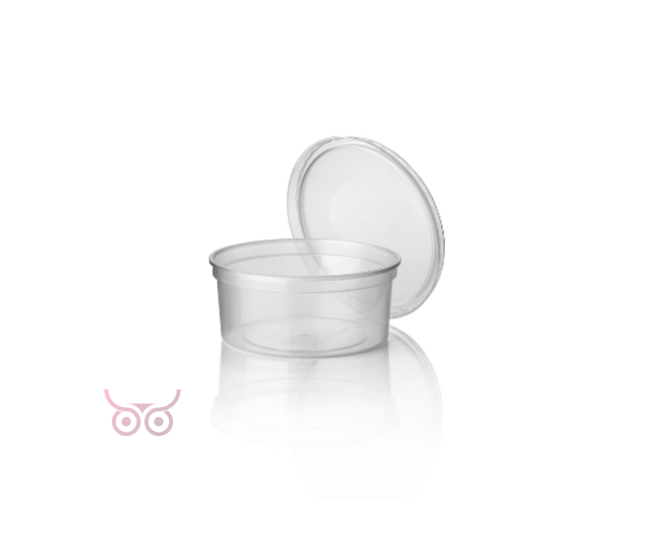 Sausbakje PP Rond Transparant - 73x46x47 mm- 4oz | 2000 stuks