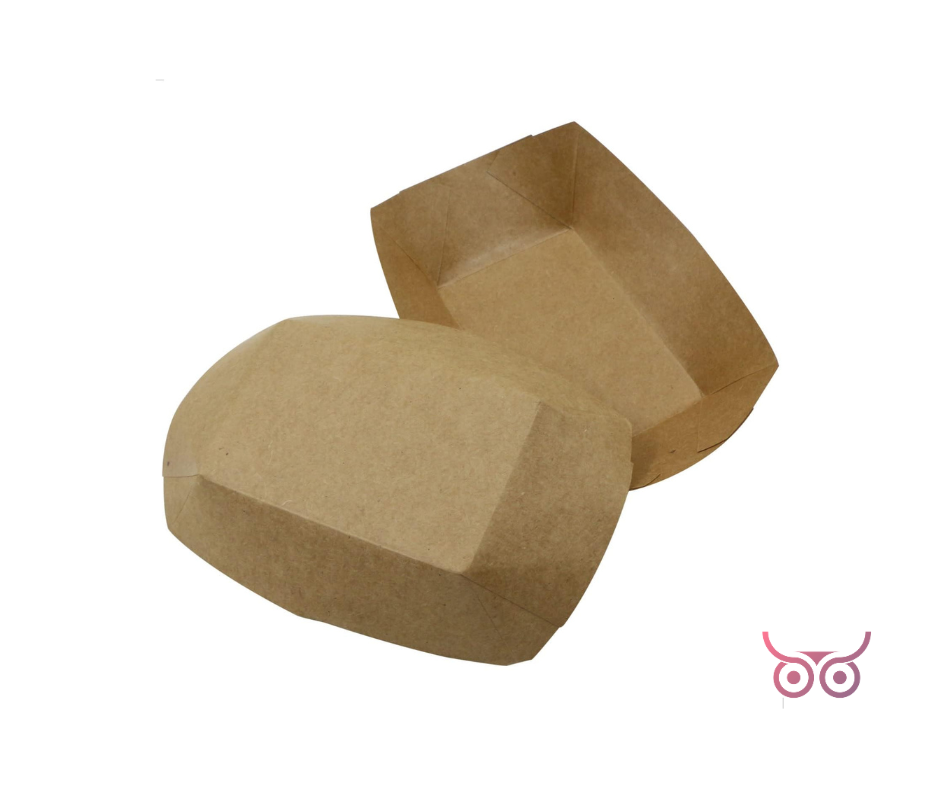 Kraft Snackbakjes 250g 182 x 122 mm | 500 stuks.