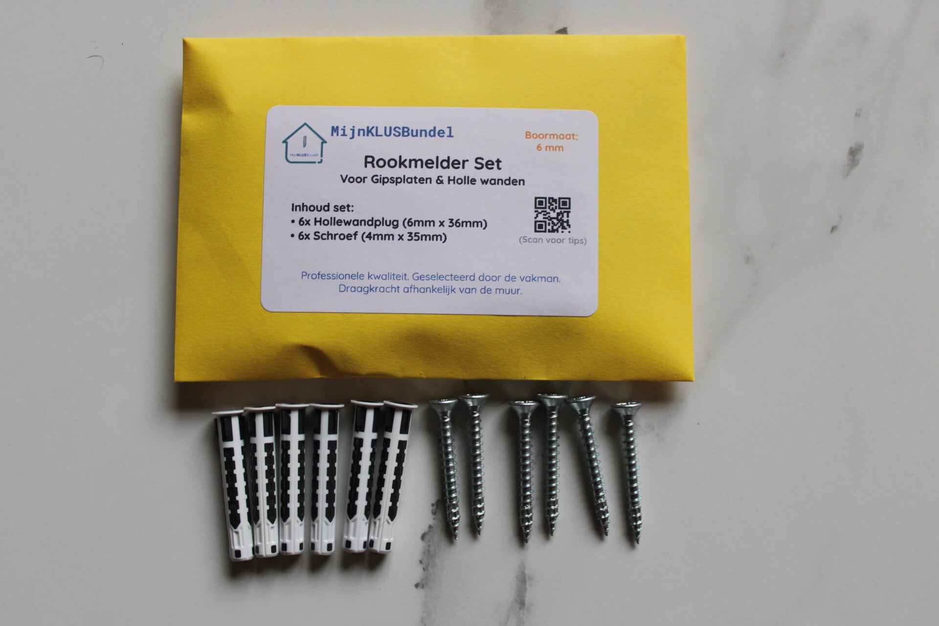 Rookmelder set GIPS/HOLLE WAND