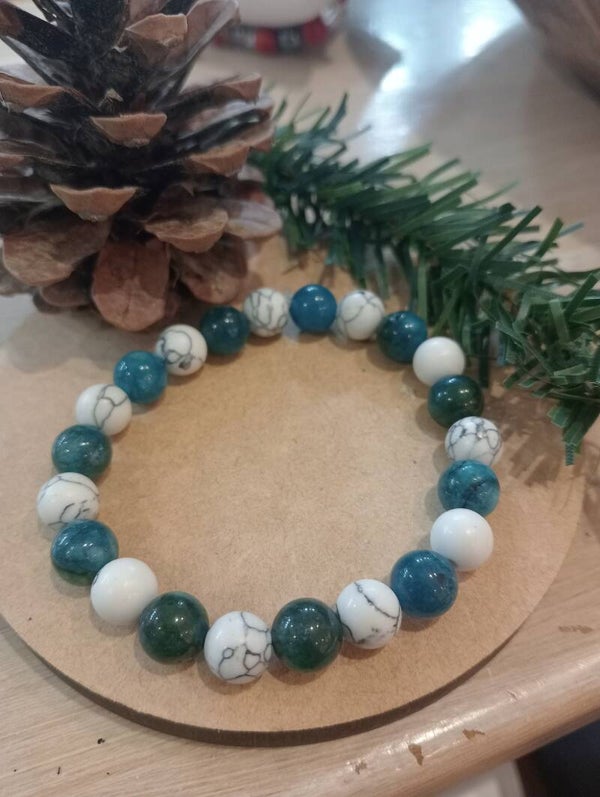 Bracelet minceur apatite howlite