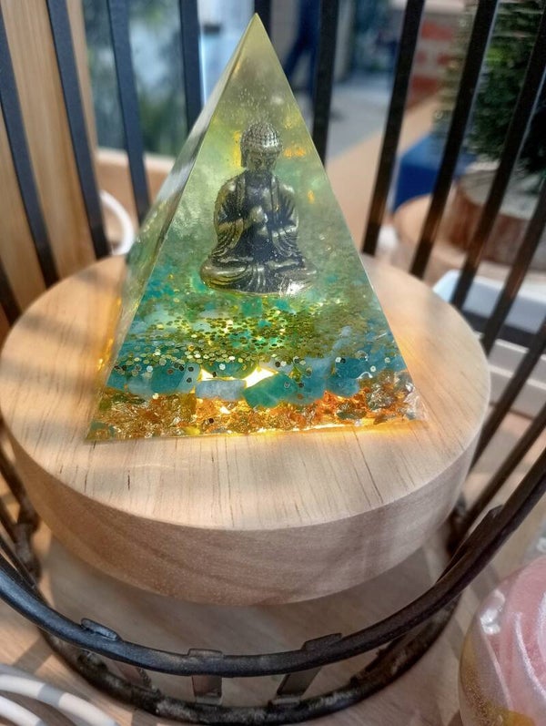 Orgonite amazonite,bouddha
