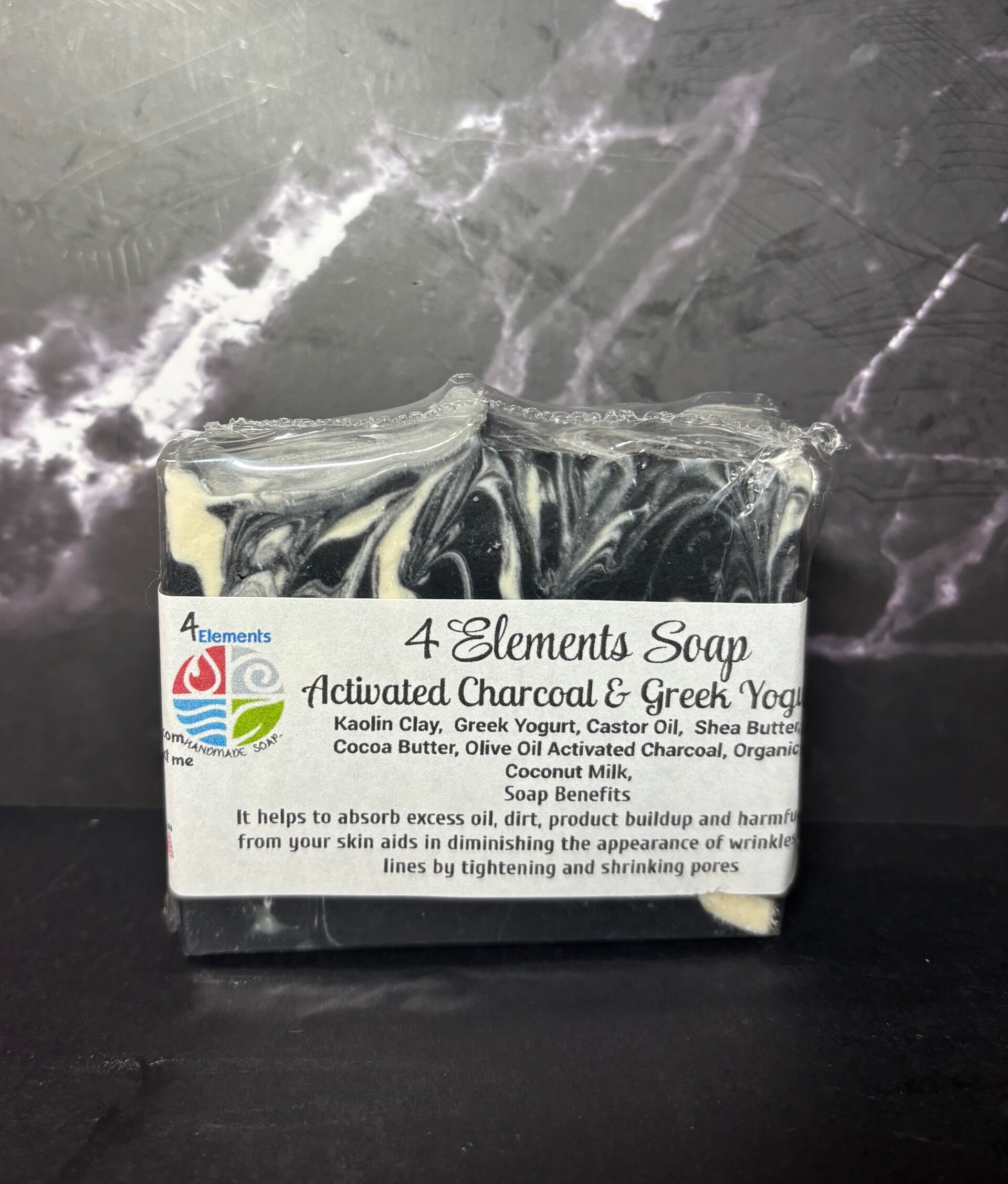 Activated Charcoal and Greek Yogurt Soap