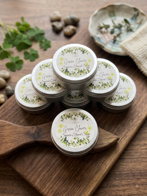 Green Clover- Square Travel Soaps