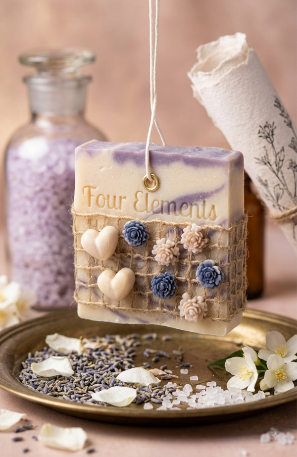 Lavender Heart- Hanging Soap