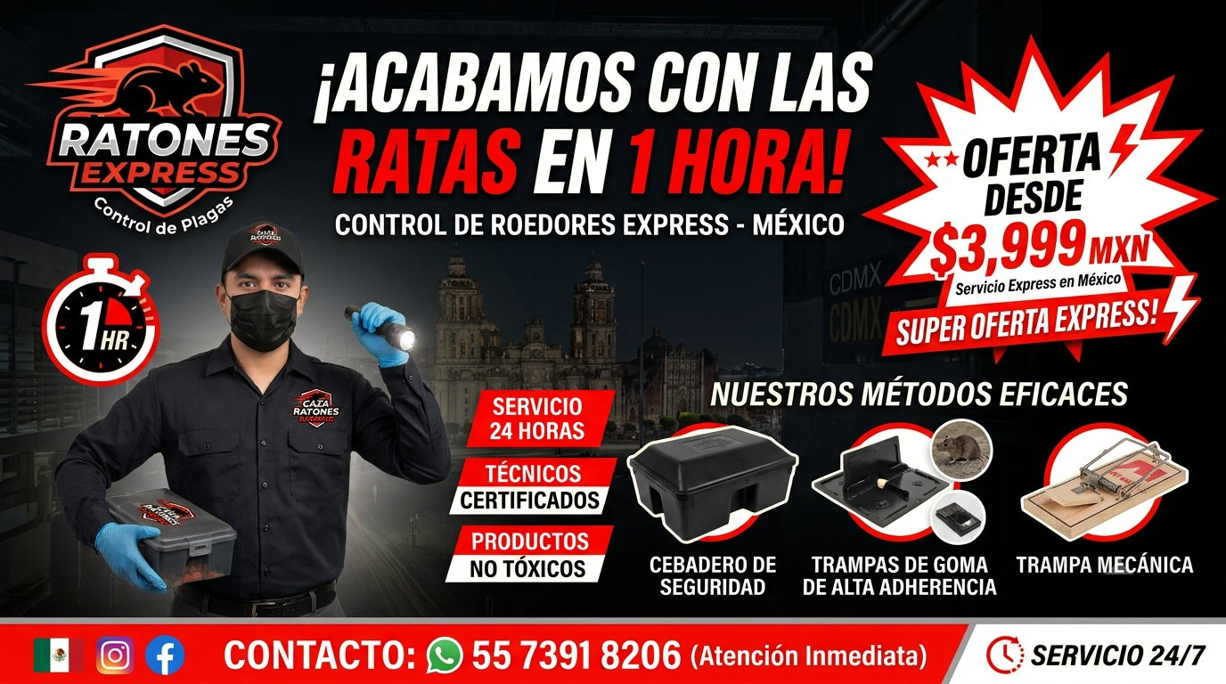 exterminador de ratas profesional en Ciudad de México control de plagas para ratas en CDMX servicio profesional contra ratas en Ciudad de México fumigación especializada para eliminar ratas en CDMX rápidamente expertos en control de roedores para hogares 
