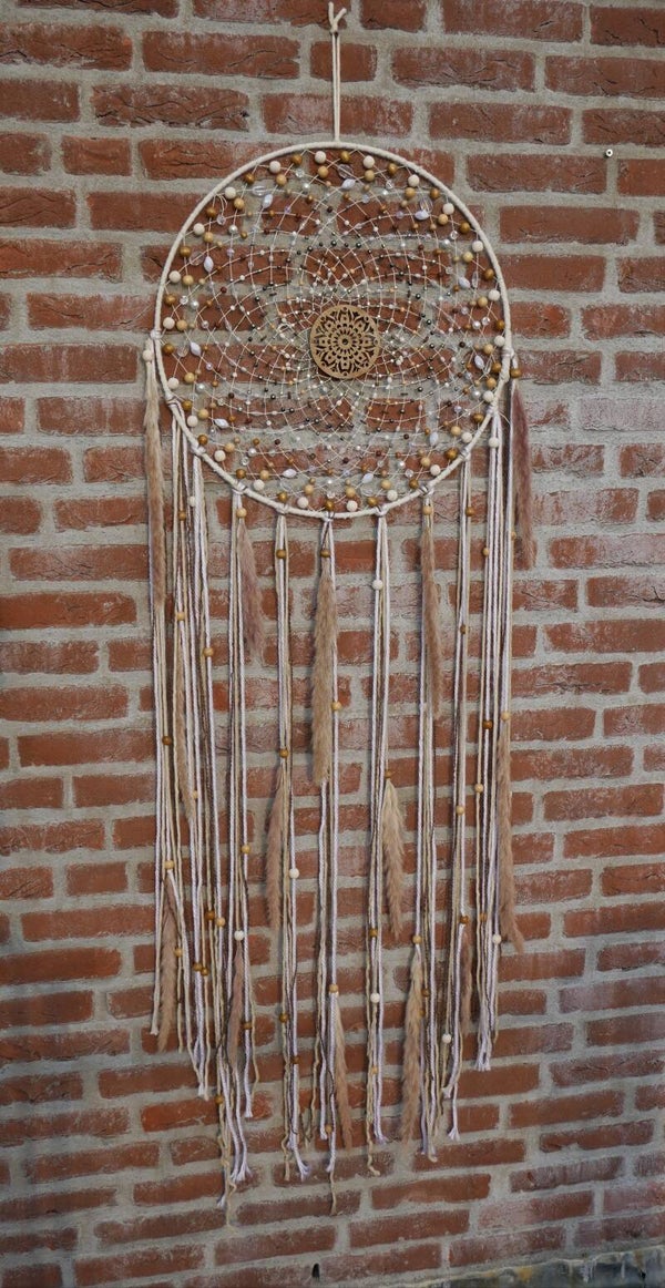 Dromenvanger. Wit/ naturel.