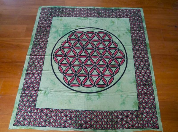 Wandkleed. FLower of life.