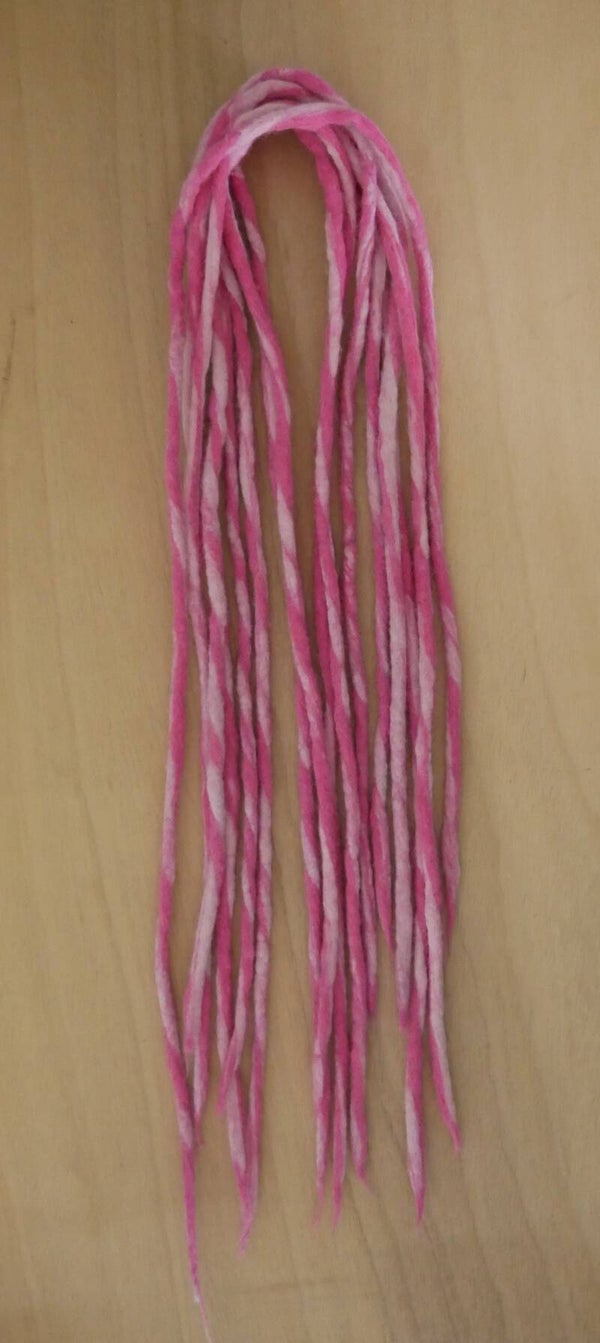 Woldreads. 2 kleuren roze.