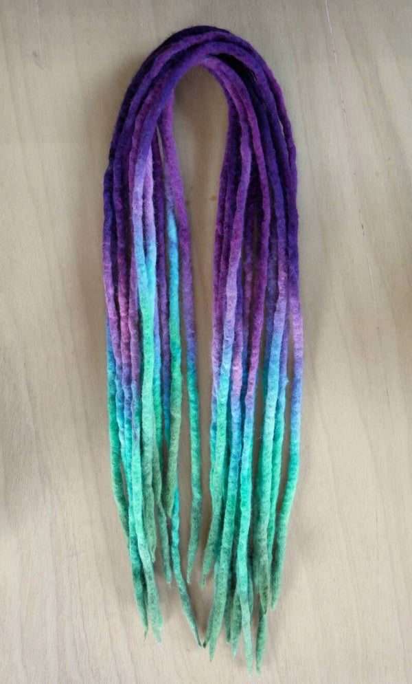 Woldreads. Handgeverfd. Mermaid.