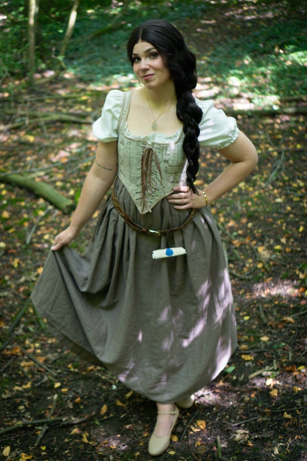 17th century inspired modern skirt Taupe