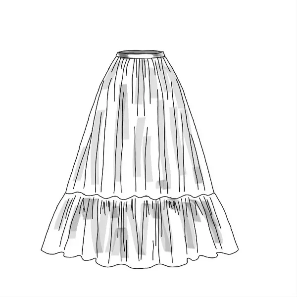 Maxi Rok Met Ruches
